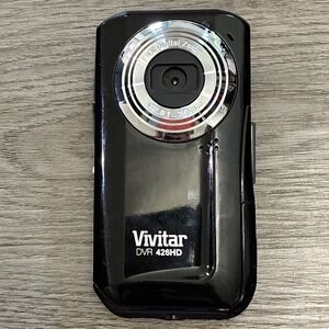 Vivitar DVR 426HD Digital Camcorder Black – 4X Zoom – Tested - Batteries Not Inc
